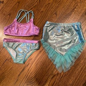 Wonder Nation toddler mermaid bikini. 2T
